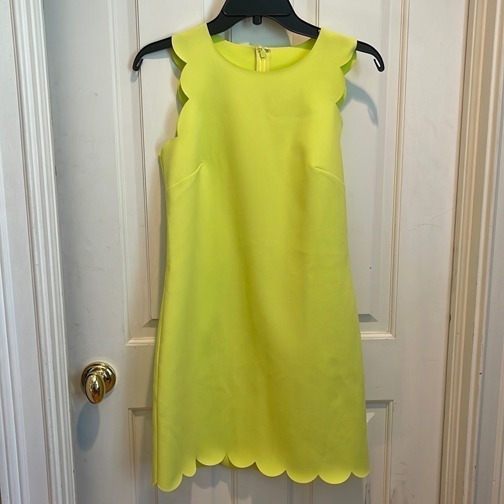 J.Crew yellow greenish dress